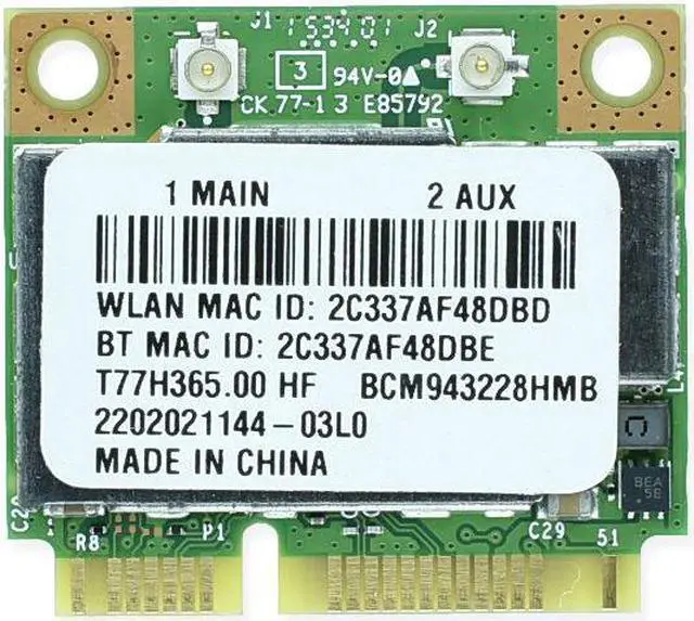 Main image of Dual Band Broadcom BCM943228HMB 802.11a/b/g/n 300Mbps Wifi Wireless Support Bluetooth 4.0 MINI pci-e Card 2.4Ghz 5Ghz