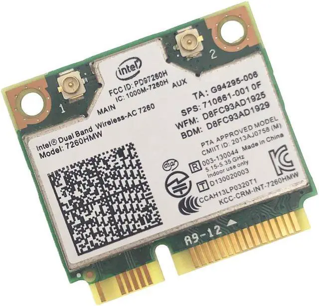 Main image of for HP 840 ZBOOK 14 15 17 Dual Band 7260 Intel 7260HMW 802.11ac 867Mbps Fit for Bluetooth 4.0 Mini-PCIE Wireless WIFI Card