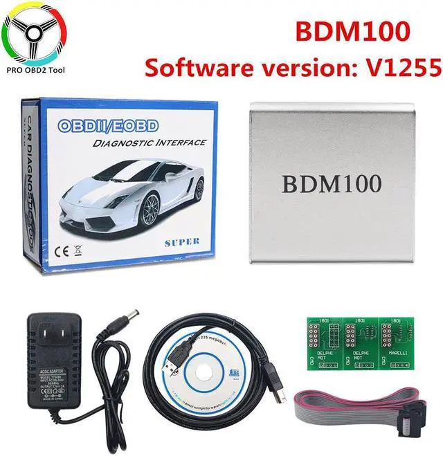 Alt view image 5 of 7 - Quality BDM 100 V1255 ECU Programmer ECU Chip Tool BDM 100 ECU Plasher Car Styling BDM100 CDM EDC 1255 Adapter