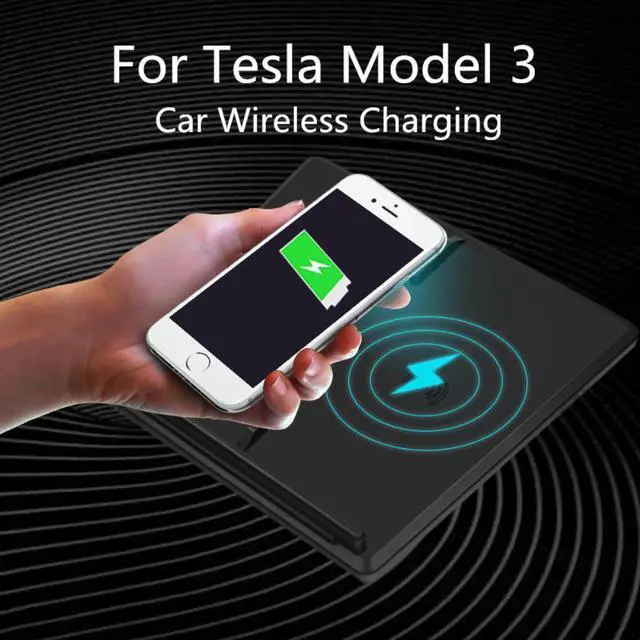 Main image of Wireless Charger for Tesla Model 3 10W Fast Charge Car Charging Pad Wireless Charging Pad Smartphone Charging