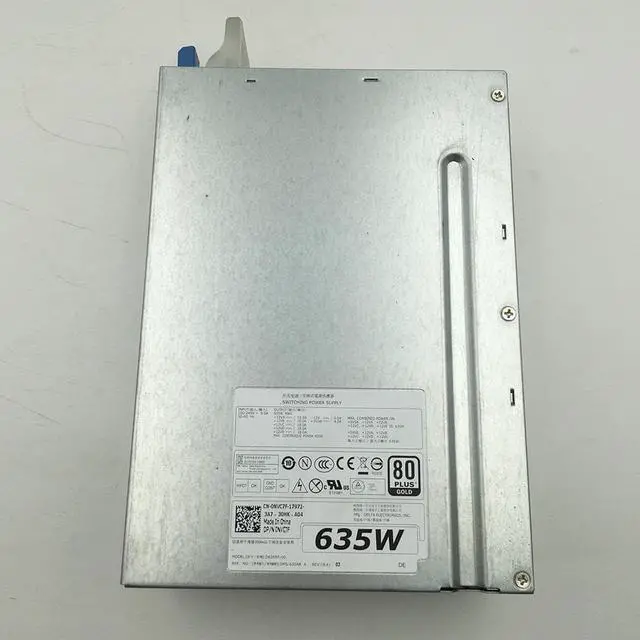 Alt view image 2 of 3 - D635EF-00 For Dell T5600 T3600 635W Workstation Power Supply NVC7F Fully Tested