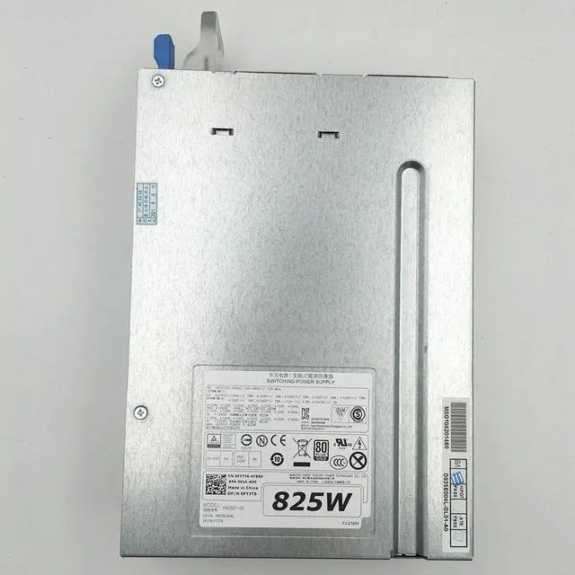 Alt view image 2 of 3 - H825EF-02 For DELL Workstation Power Supply T7910 T5810 T7810 T7610 W1FJK 0FT7T6 825W Fully Tested