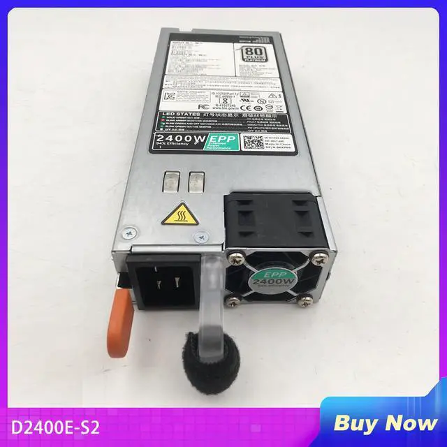 Main image of D2400E-S2 For DELL Switching Power Supply DPS-2400BB B KKP69 0KKP69 2400W 80PLUS PLATINUM EPP 94% Efficiency