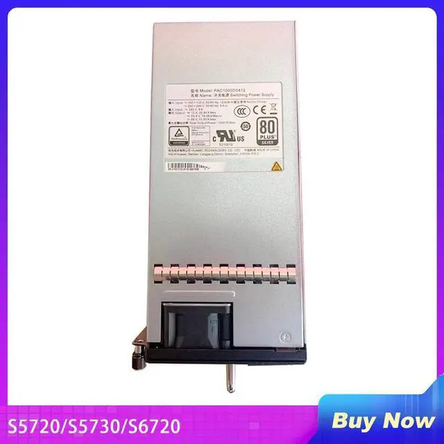 Main image of PAC1000D5412 For Huawei S5720/S5730/S6720 AC Power Module 1000W