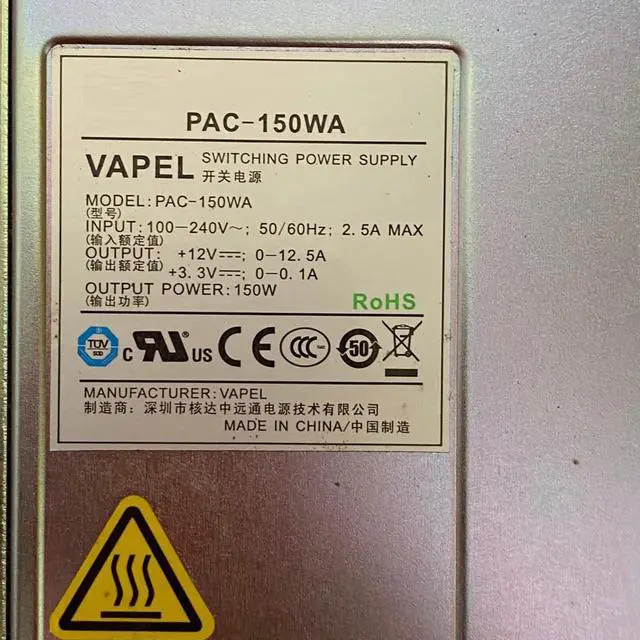 Alt view image 3 of 3 - Switching Power Supply For Huawei PAC-150WA Module Fully Tested