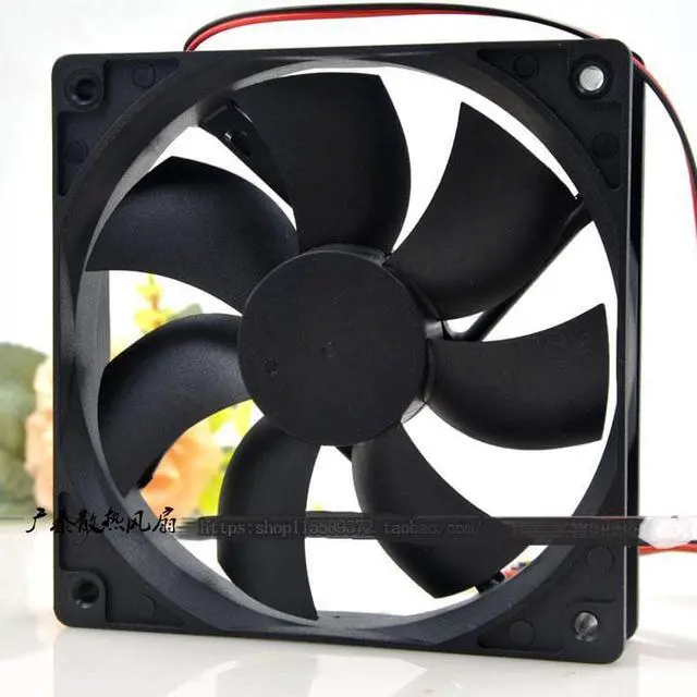 Alt view image 2 of 3 - A12025-12CB-3BN-F1 12cm 12025 12V 0.16A 3-wire ultra-quiet host power supply exhaust chassis fan