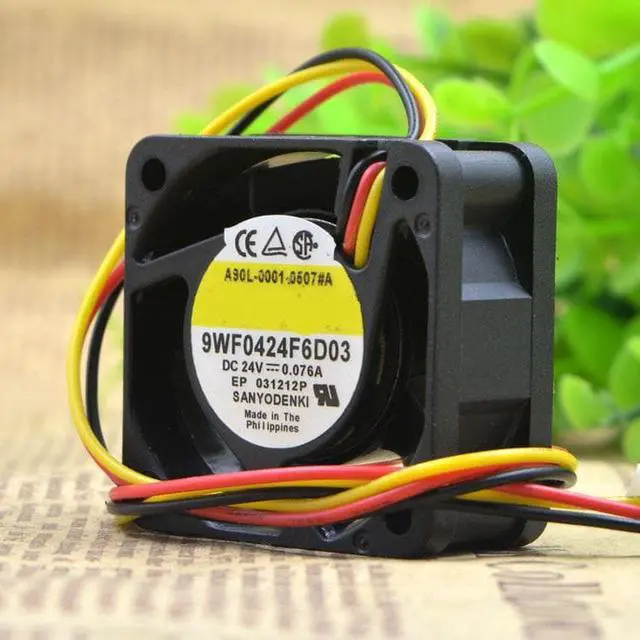 Main image of 9WF0424F6D03 A90L-0001-0507 # a 24V 0.076A 3 wire cooling fan