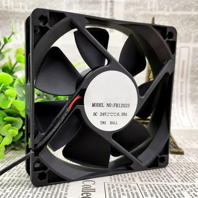 Alt view image 3 of 3 - FB12025 12CM 12025 24V 0.38A 2 line large air volume inverter cooling fan