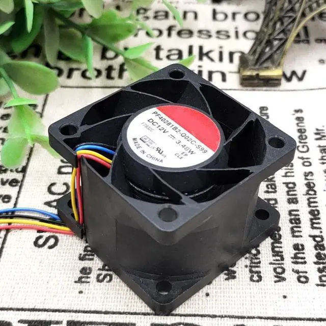 Alt view image 3 of 3 - PF40281B2-Q02C-S99 4028 12V 3.48W large air volume server cooling fan