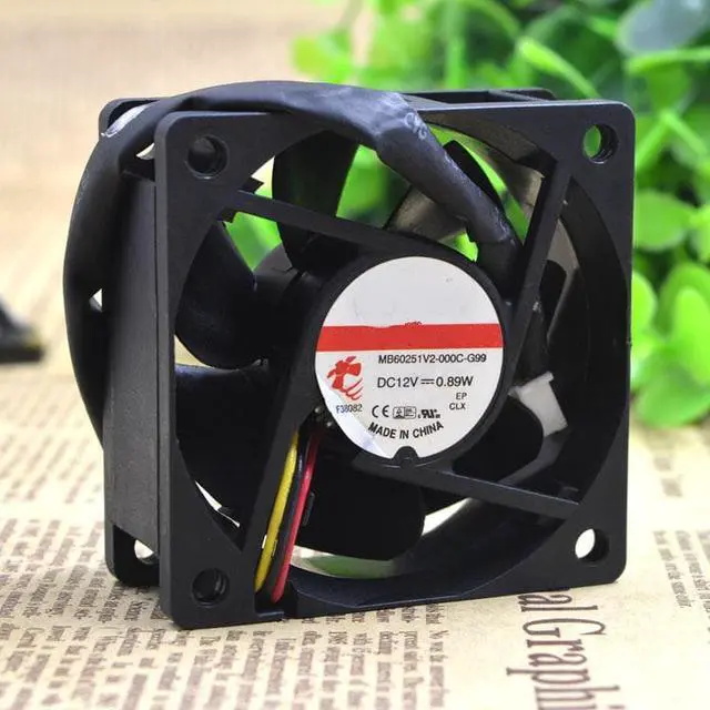 Alt view image 3 of 3 - 6025 MB60251V2-000C-G99 12V 0.89W 6cm 3 line mute cooling fan