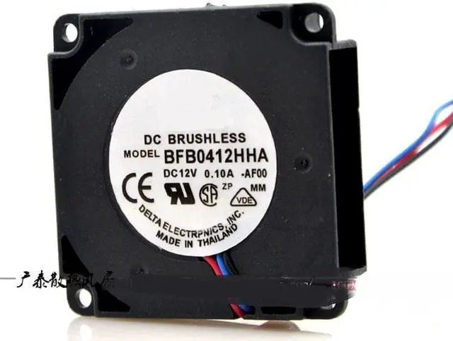 Main image of BFB0412HHA 12V 0.10A 4010 4cm 3-wire double ball turbo blower cooling fan