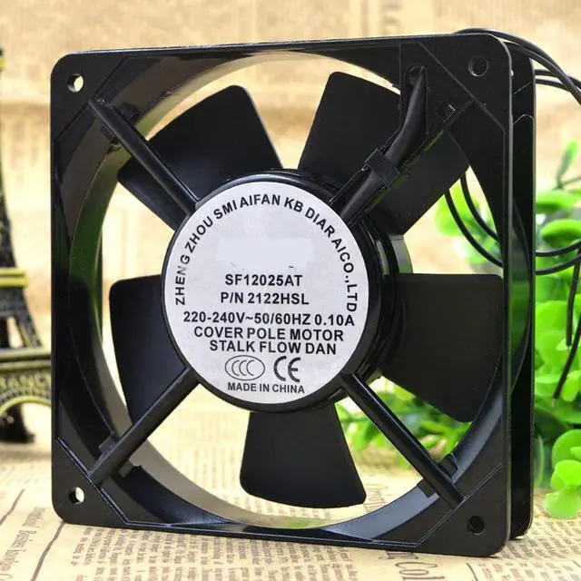 Main image of The SF12025AT 2122HSL 12cm 12025 220V 2 wire heat dissipation fan