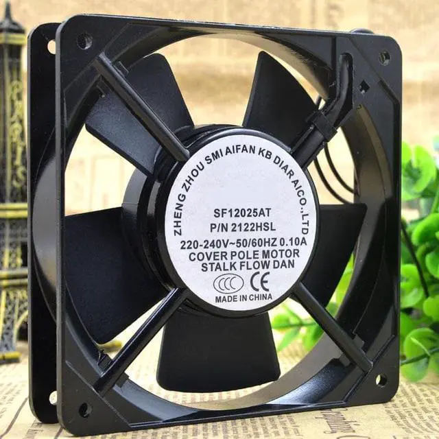 Alt view image 3 of 3 - The SF12025AT 2122HSL 12cm 12025 220V 2 wire heat dissipation fan
