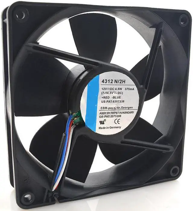 Main image of TYP 4312 N/2H 12V 4.5W 12CM 12032 three-line chassis cooling fan