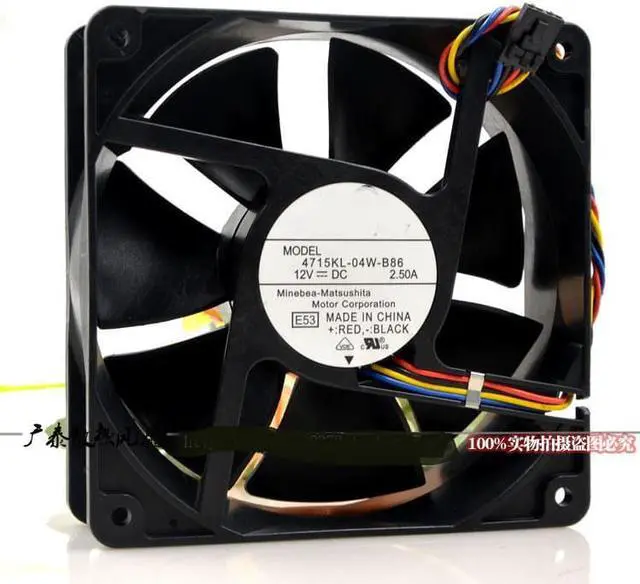 Alt view image 2 of 2 - 4715KL-04W-B86 12038 12V 2.5A 12CM fan