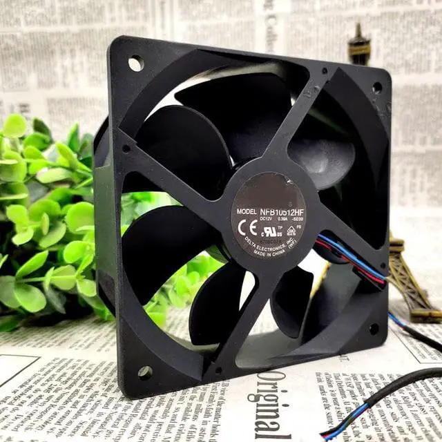 Alt view image 3 of 3 - The NFB10512HF-se00 12V 0.39A 10532 10 cm 3 line fan