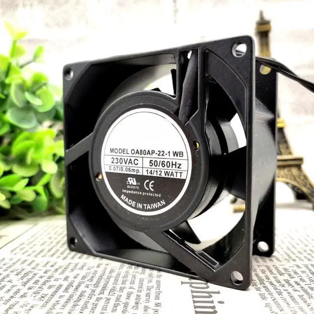 Main image of oA80AP-22-1 WB AC 230V 8 cm 2 wire AC fan Heat dissipation fan