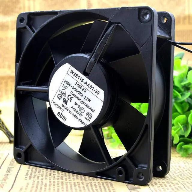 Main image of W2S115-aa01-39 12738 12.7cm 220V 22W high temperature 2 wire fan