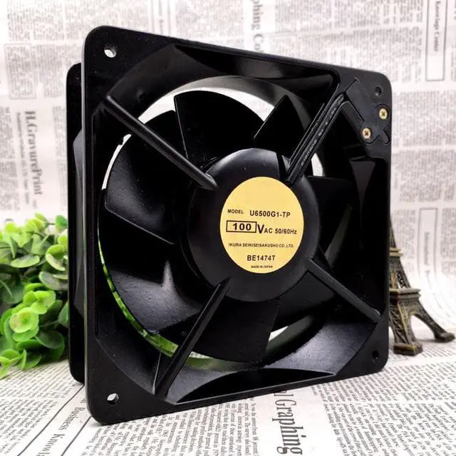Alt view image 3 of 3 - U6500G1-TP 100VAC 16055 All-metal high-temperature fan