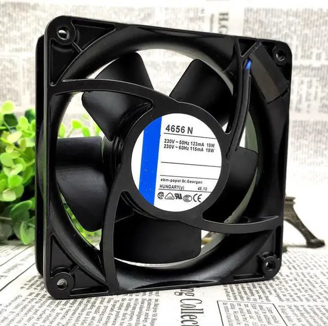 Alt view image 3 of 3 - 4656N 12038 AC230V 19/18W high temperature resistant cooling fan