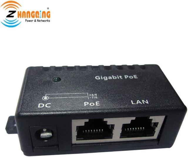 Passive Gigabit PoE Injector/Shielded Panel, 6 port (POE-INJ-6-G