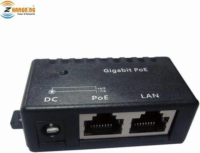 Main image of Ship Passive PoE injector Gigabit 10/100/1000 Mbps Wall Mount Network Patch Panel for Hikvision IP Camera, VOIP, WiFi AP