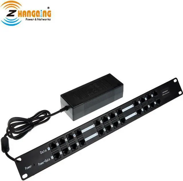 Main image of 100Mbps 12 Port POE Injector With 48V 120W Power Supply Passive POE Patch Panel For IP Camera, IP Phone