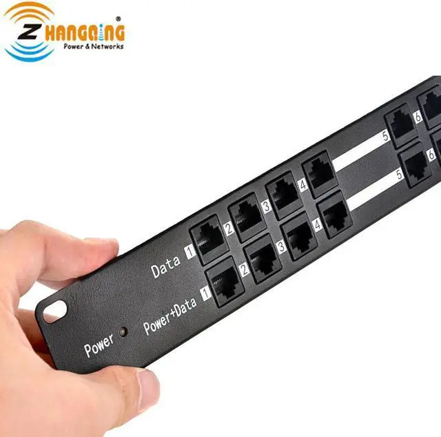 Alt view image 3 of 3 - 100Mbps 12 Port POE Injector With 48V 120W Power Supply Passive POE Patch Panel For IP Camera, IP Phone