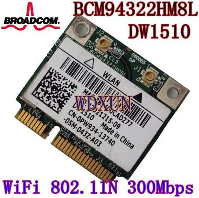 Alt view image 4 of 6 - BCM94322HM8L DW1510 BCM4322 2.4&5G 300M WiFi Wireless Network Card drivers Wireless network card