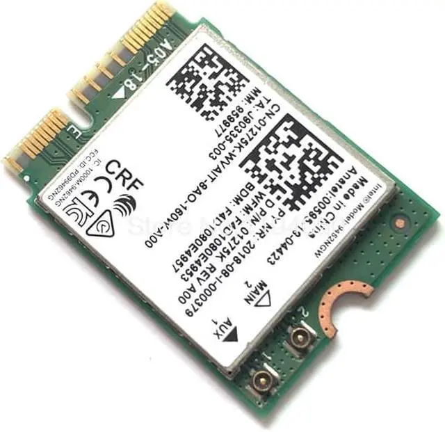 Alt view image 6 of 6 - AC 9462 WIFI 433Mbps wireless AC dual-band Wifi card adapter Intel 9462NGW NGFF M.2 key E with Bluetooth 5.0 card