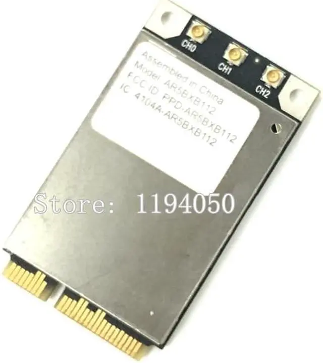 Alt view image 3 of 3 - Atheros AR5BXB112 AR9380 for Appl e mini PCI-E 450Mbps Wireless-N Dual-Band Half Mini Card 2.4G/5G
