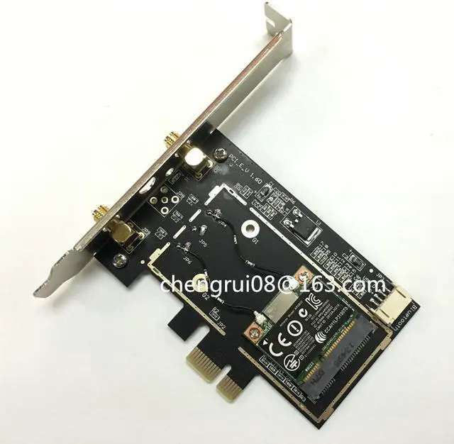Alt view image 3 of 3 - Desktop wifi WLAN Atheros AR5B22 300M Wireless Wifi Bluetooth 4.0 PCI-E Card Desktop Adapter 6DB antenna