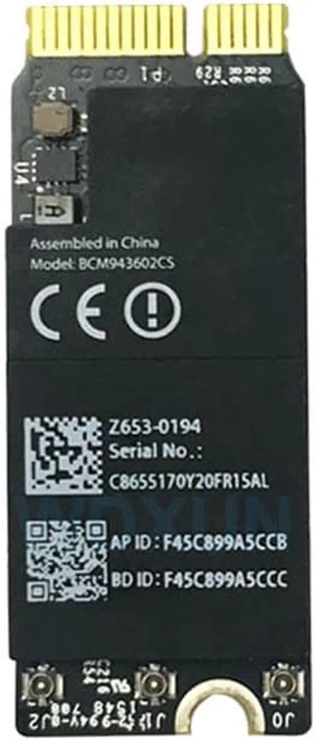 Alt view image 3 of 3 - Broadcom BCM943602CS 1750Mbps 802.11AC WiFi Adapter with Bluetooth 4.0 BCM43602CS A1425 A1502 A1398 WIFI CARD WLAN