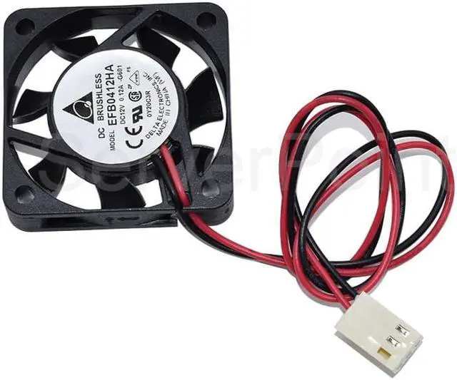 Alt view image 2 of 4 - EFB0412HA 4CM Cooler DC12V 0.12A  40X40X10MM 2 Pins For Server Cooling fan