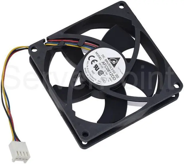 Alt view image 2 of 2 - AFC0812DD Cooler DC12V 0.75A 4-Wire 80x80x20MM 8CM Square Cooling Fan  For Delta