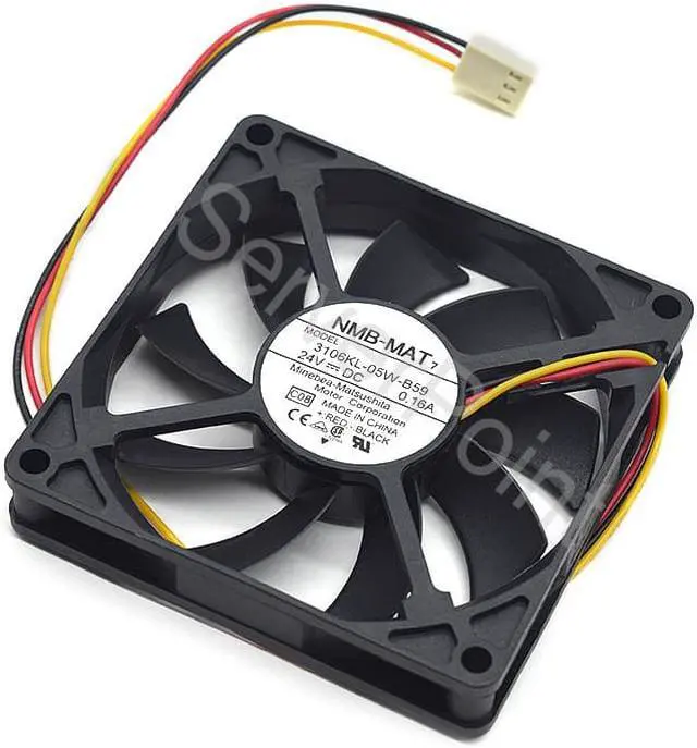 Alt view image 3 of 3 - For NMB 3106KL-05W-B59 8015 8CM 24V 0.16A three-wire inverter cooling fan