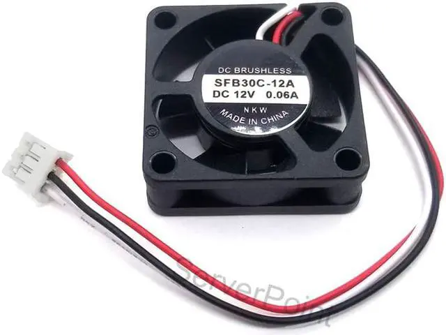 Main image of For SEPA SFB30C-12A DC 12V 0.06A 30x30x12mm 3-Wire Server Cooler Fan