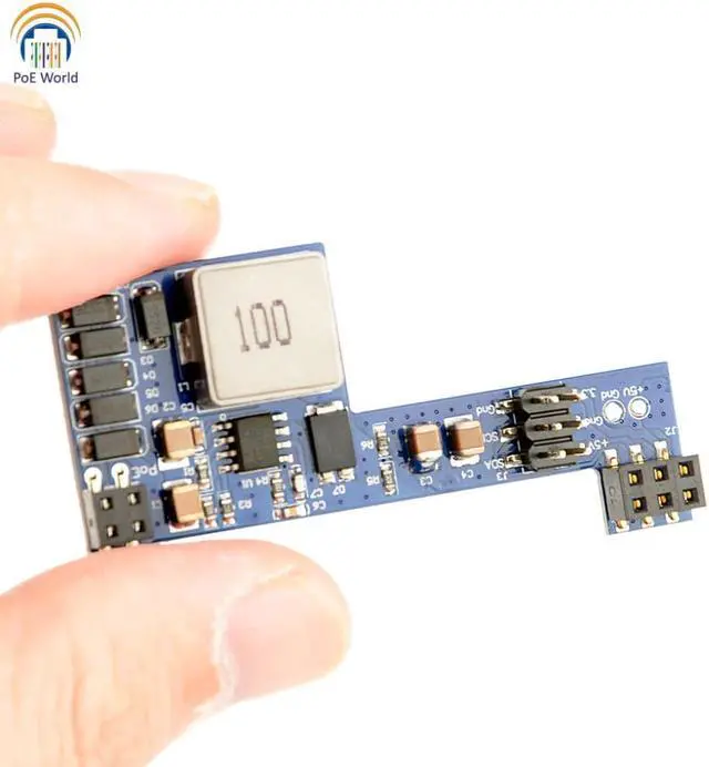 Alt view image 2 of 4 - Ship 10pcs Raspberry Pi Hat Passive Power Over Ethernet PoE HAT 5V2.5A Output Gigabit Data speed