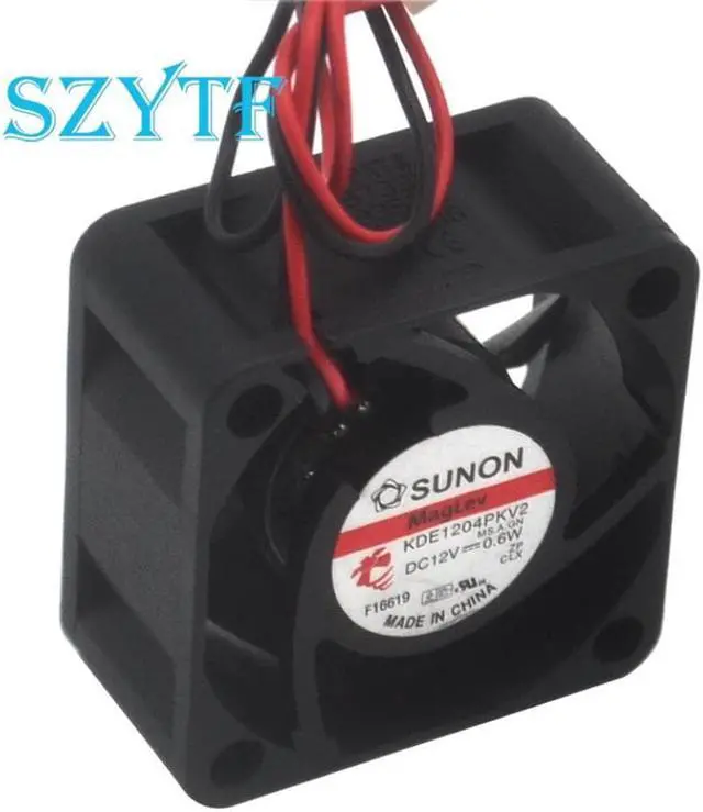 Alt view image 4 of 6 - 2-wire 4020 Maglev 4cm 40mm silent cooling fan 0.6W KDE1204PKV2 for SUNON