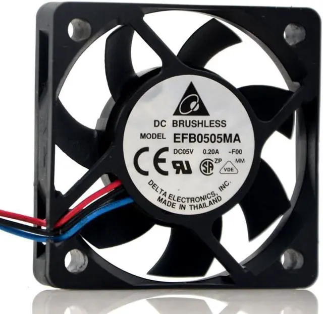 Alt view image 2 of 6 - 1pcs 50mm 5V 0.20A EFB0505MA 5010 USB silent cooling fan for delta