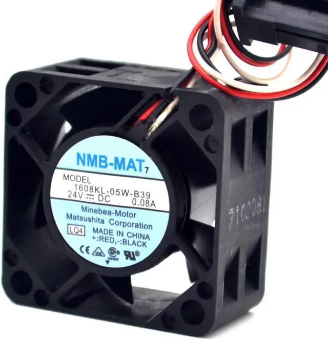 Alt view image 3 of 6 - 40*40*20mm 1608KL-05W-B39 4020 40mm 24V 0.08A Fanuc cooling Fan Heatsink  for nmb