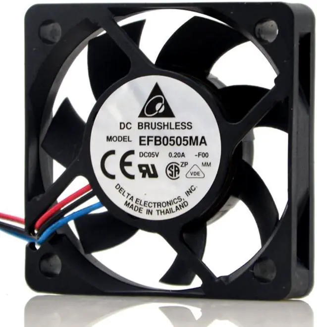 Alt view image 3 of 6 - 1pcs 50mm 5V 0.20A EFB0505MA 5010 USB silent cooling fan for delta