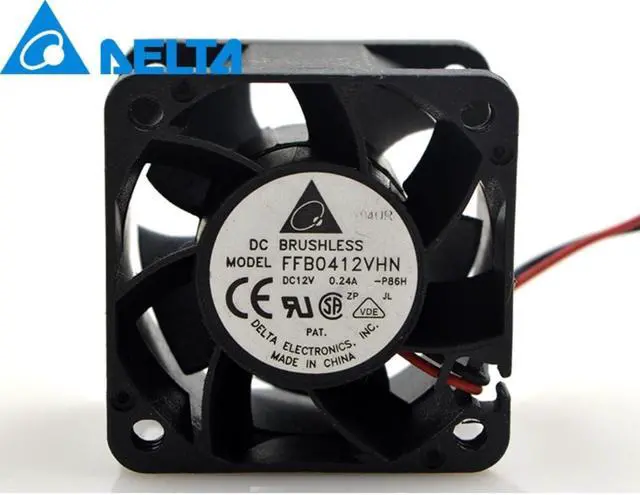 Main image of 1pcs FFB0412VHN DC 12V 0.24A 40mm 4028 40*40*28mm 2 Wires Computer Blower Cooling Axial Fan for delta