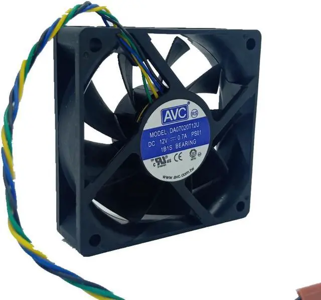 Main image of DA07020T12U For AVC 7020 70mm 12V PWM 0.70A Chassis Cooling Fan cpu fans for AVC