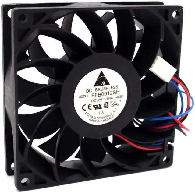 Alt view image 2 of 3 - 1pcs 92*92*25mm 92mm FFB0912SH with connector dual motor 9025 12V 1.04A cooling fan