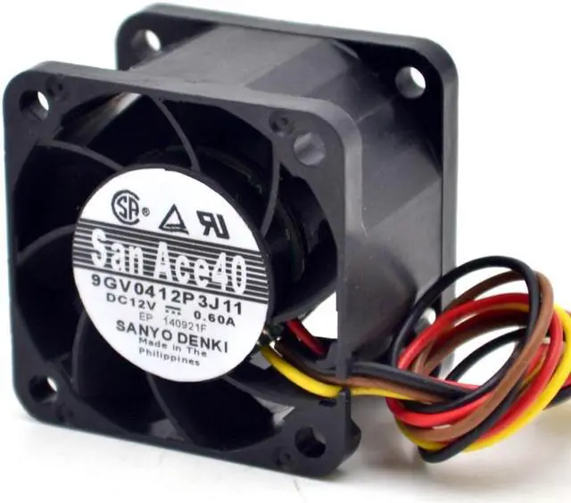 Alt view image 2 of 3 - 9GV0412P3J11 4028 4CM 40mm 0.60A Gale PWM speed control air volume cooling fan