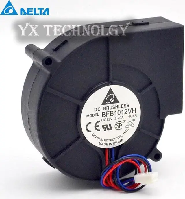 Main image of For Delta BFB1012VH  industrial cooling fan wind turbine 2.7A DC12 pin 9733-3
