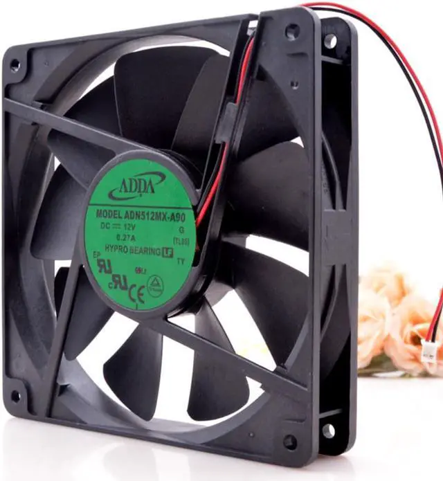Alt view image 3 of 3 - ADN512MX-A90 For ADDA DC 12V 135mm 0.27a 13525 2-Wire Power Supply Case cooler cooling fan