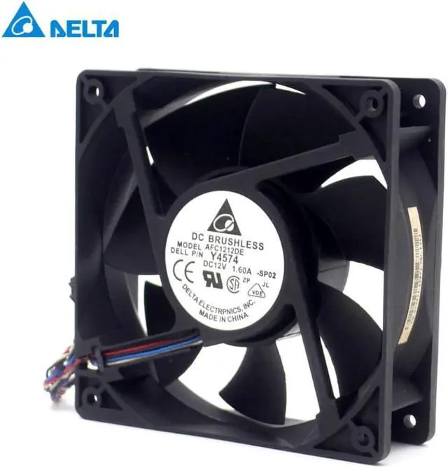 Alt view image 2 of 3 - AFC1212DE 12038 12cm 120mm DC 12V 1.6A pwm ball fan thermostat inverter server cooling fan for Delta