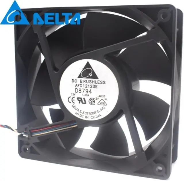 Main image of AFC1212DE Y4574 120mm 1238 12038 120*120*38MM 12*12*3.8CM 12V 1.60A Server Inverter Cooling fan for Delta